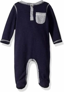 NWT 7 For All Mankind 3-6 mo infant baby one pc footie footed outfit snap pajama - Picture 1 of 3
