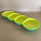 Tupperware Tray Chic Dining Allegra Divided Snack Appetizer #6290 Green Radiance