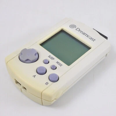 Dreamcast Official VISUAL MEMORY only HKT-7000 White NO Cap Sega VMU dc - Image 1 of 3