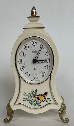 Linden Black Forest Fichter KG  7” Mantel Music Alarm Clock Wind Up West Germany Cover