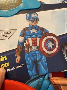 Rubies Toddler Boys Captain America Costume Size 3T/4T - Picture 1 of 4