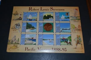 MARSHALL ISLANDS SCOTT #190 ROBERT LOUIS STEVENSON SOUVENIR SHEET MNH SET OF 1 * - Picture 1 of 1