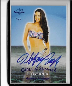 BENCHWARMER  GIRLS OF SUMMER - TIFFANY TAYLOR - AUTOGRAPH CARD  #5/5 - Picture 1 of 2
