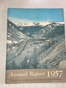 1957 Denver And Rio Grande Western Railroad D&RGWRR ANNUAL REPORT - PB - Picture 1 of 3