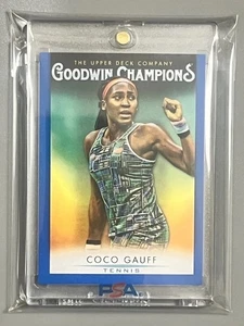 COCO GAUFF 🏆 RISING SUPERSTAR!✨ROOKIE✨ CARD (BLUE) UPPER DECK CARD 2021 SSP - Picture 1 of 2