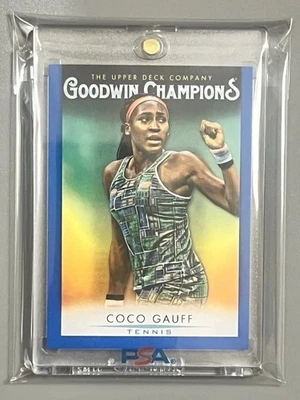 COCO GAUFF 🏆 RISING SUPERSTAR!✨ROOKIE✨ CARD (BLUE) UPPER DECK CARD 2021 SSP - Image 1 of 2
