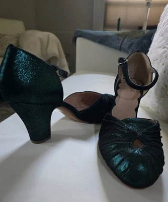 TACONES MISS L FIRE ÁMBAR VERDE AZULADO METÁLICO Talla 41 UK/10.5US PRE-AMADOS. SIN CAJA Foto 1 de 4