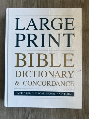 Vintage Large Print Bible Dictionary & Concordance (1995) - Image 1 of 3