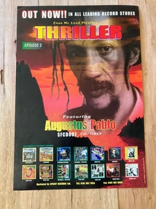 AUGUSTUS PABLO/ENOS McLEOD Thriller promo poster Spirit 1994 ORIGINAL reggae - Picture 1 of 2