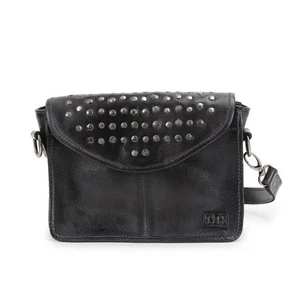 Borsa a tracolla Bed Stu Occurrence nera con borchie borsa boho invecchiata - nuova con etichette - Foto 1 di 16