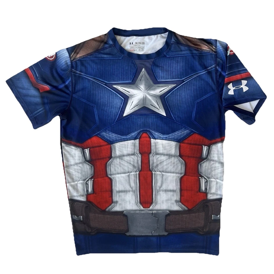 Under Armour Alter Ego Captain America Civil War Compression Shirt 3XL HeatGear - Image 1 of 4