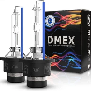 DMEX D2S - 35W - 8000K White Blue Xenon Headlight HID Bulbs 85122 66240 66040 - Picture 1 of 1