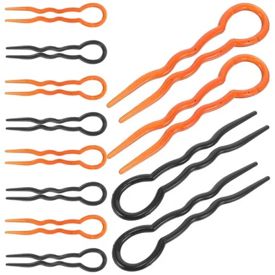  12pcs Office Lady Style semplice spirale veloce tornante a forma di U treccia - Image 1 of 4