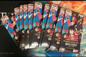 One Piece OP-09 Emperors In The New World Blister Pack Sleeved Booster Lot Of 10 - Picture 1 of 1