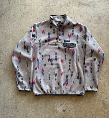 Patagonia Synchilla Snap T Fleece Jacket Aztec Print Women’s Medium   - Image 1 of 4