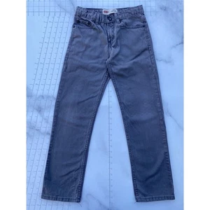 Levi's 514 Jeans 25x26 Boys Straight Fit Cotton Blend Gray Denim Jeans Tag 26x26 - Picture 1 of 12