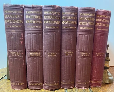 6 Harmsworth's Household Encyclopedia - Hammerton 15,000 Illustrations 1st Ed - Image 1 of 4