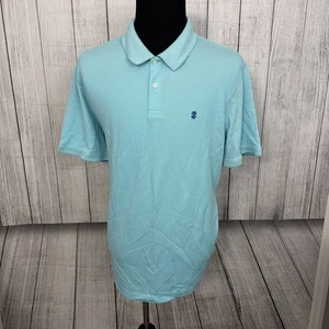 Polo de manga corta Izod Advantage Performance para hombre grande azul elástico natural - Imagen 1 de 6