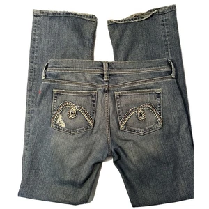 Botte en jean femme Mavi brodée de fleurs taille 33 - Photo 1/9