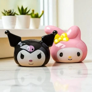Sanrio My Melody & Kuromi Ceramic Salt and Pepper Shaker Set New In Box! - Picture 1 of 10