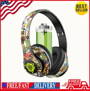 Bluetooth Headphones Wireless Foldable Stereo Earphones Super Bass Headset Mic - Picture 1 of 10