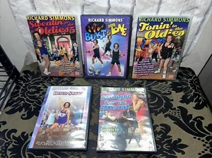 Lot Of 5 Richard Simmons Exercise DVD-Toning, Sweating, Straight From The Heart - Picture 1 of 22