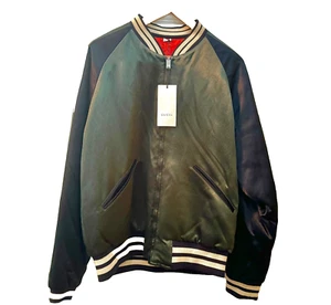 Brand NEW reversible Gucci Blouson Jacket in Japanese Acetate - Underwood/Black - Picture 1 of 10