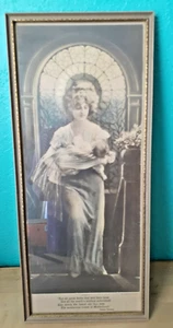 Fotografía de maternidad (1912) Fred B Bain 23" x 10" poema de Jeanne Jackson enmarcado - Imagen 1 de 11