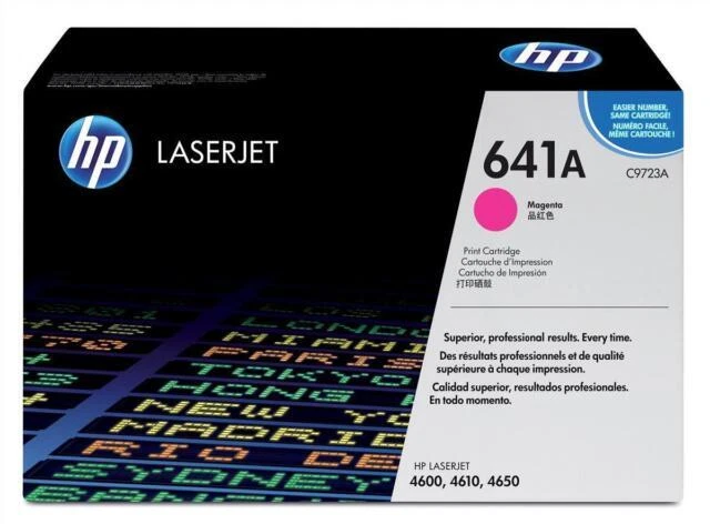 HP 641A Magenta Laserjet Toner Cartridge - C9723A