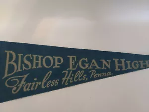 1965 Bishop Eagan pennant in feltro commemorativo alunni Fairless Hills Pennsylvania - Foto 1 di 7