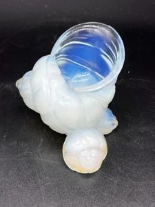 Vintage Sabino France Opalescent Snail Shell Art Glass Figurine Paper Weight - Picture 1 of 13