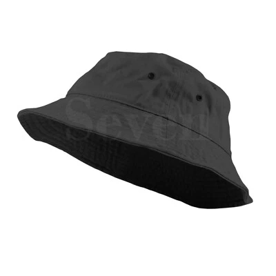 Bucket Hat Cap Cotton Fishing Boonie Brim visor Sun Safari Summer Men Camping - Image 1 of 3
