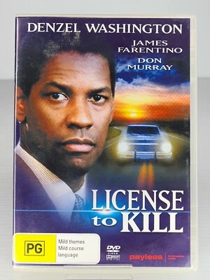 Licence To Kill DVD Denzel Washington James Farentino Don Murray - Image 1 of 2