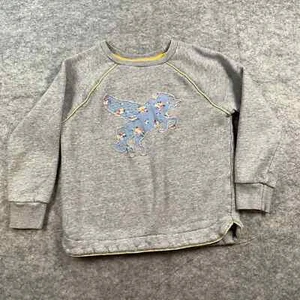 Mini Boden Floral Pegasus 9-10Y Girls Gray Sweatshirt - Picture 1 of 8