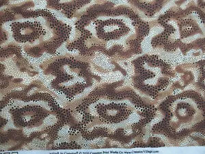 African Jungle Leopard Snakes V.I.P. Cranston 2010 Cotton Fabric 35" X 44" W NEW - Picture 1 of 4