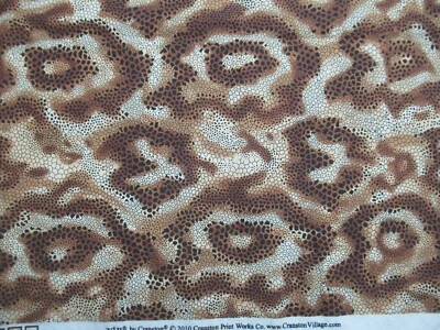 African Jungle Leopard Snakes V.I.P. Cranston 2010 Cotton Fabric 35" X 44" W NEW - Image 1 of 4