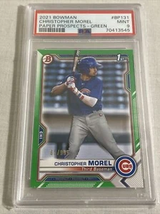 Christopher Morel 2021 1st Bowman Prospect /99 PSA 9 - Bild 1 von 2