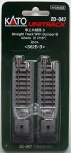 Kato Unitrack 20-047 62mm (2 7/16'') Bumper Type B S62B-B (N scale) 2PCS - Picture 1 of 1