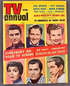 Vintage 1956 TV STAR Annual Magazine ELVIS PRESLEY Sal Mineo Television EXC+ - Picture 1 of 7
