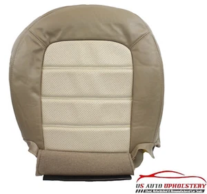 02-05-2023 Ford Explorer Eddie Perf Driver Bottom Leather SeatCover Tan - Picture 1 of 4