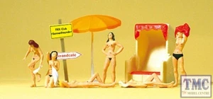PR10107 Preiser OO/HO Gauge Nude Bathers (6) - Picture 1 of 1