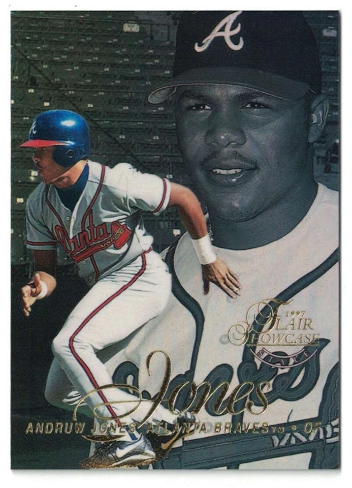 1997 Flair Showcase Row 2 #1 Andruw Jones - Atlanta Braves - Image 1 of 2