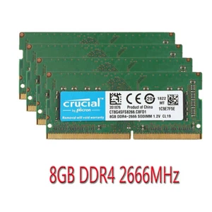 Crucial 32GB 16GB 8GB 4GB DDR4 2666MHz PC4-21300S CL19 SO-DIMM Memory RAM LOT - Picture 1 of 13