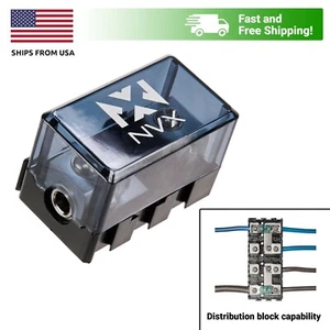 NVX XFMMINI 4-8 GA Heavy Duty Modular Mini-ANL Fuse Block - Picture 1 of 8