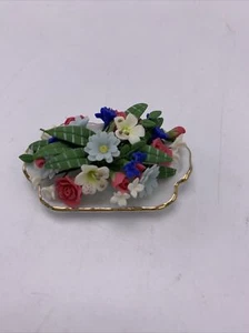 Puppenhaus Blumen auf Tablett DHN1 - Bild 1 von 4