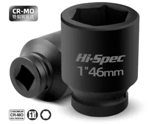1 in Inch Dr 6pt Cr-Mo Impact Socket Metric Individual: 17-45,52...85,90,100mm - Picture 1 of 7
