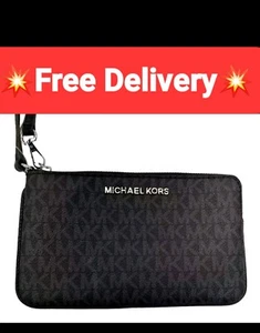 💥Michael Kors MK💥 Jet Set Travel Signature Wristlet Clutch Bag NEW - Picture 1 of 5