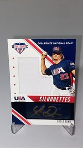 2020 Panini USA Baseball Stars & Stripes Black Gold /89 Lucas Dunn AUTO #USJ-LUD