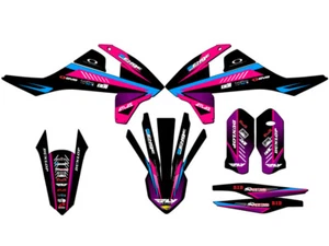 2016 ALL EXCEPT 250 SX SURGE Purple Senge Graphics Kit Compatible with KTM - Foto 1 di 10