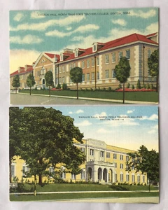 Lot of 2 Linen North Texas State Teachers College North Texas Teachers College - Picture 1 of 2